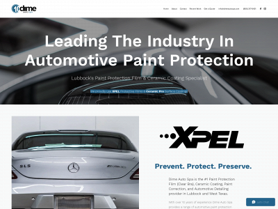 www.dimeautospa.com snapshot