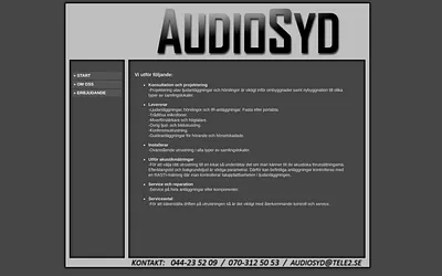 audiosyd.se snapshot