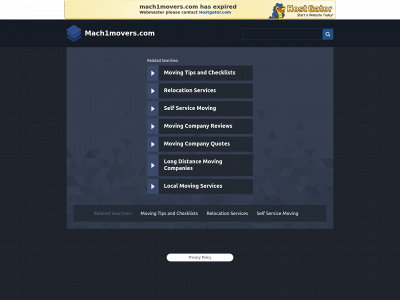 mach1movers.com snapshot