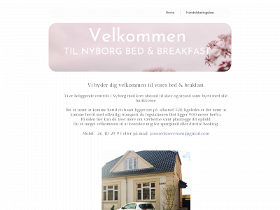 nyborgbedandbreakfast.com snapshot