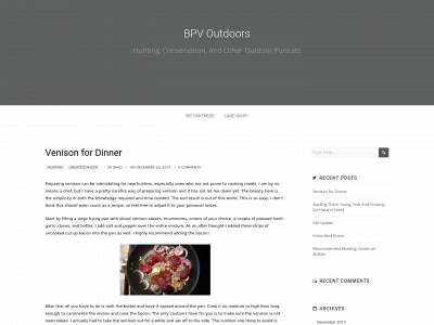 bpvoutdoors.com snapshot