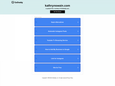 kathrynswain.com snapshot
