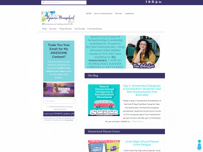 tinasdynamichomeschoolplus.com snapshot