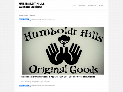 www.humboldthillsoriginalgoods.com snapshot