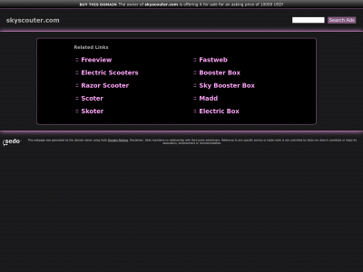 skyscouter.com snapshot