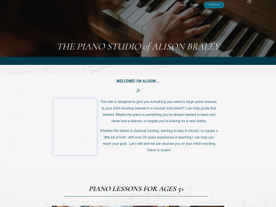 pianolessonsbyalison.com snapshot