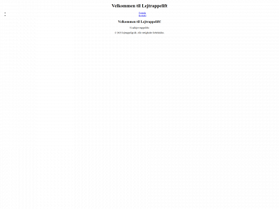 lejtrappelift.dk snapshot