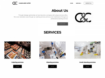 cleanandcater.com snapshot