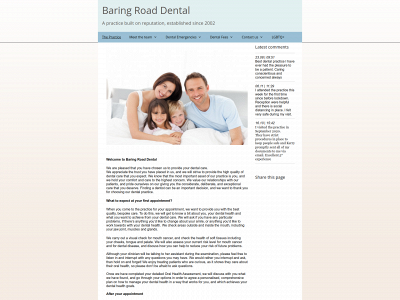 baringroaddental.co.uk snapshot