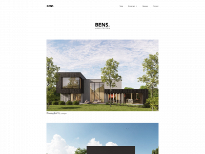 bensarchitecten.be snapshot