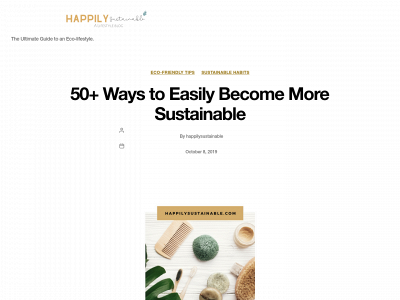 happilysustainable.com snapshot