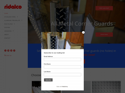 www.allmetalcornerguards.com snapshot