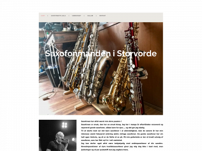 saxofonmanden.dk snapshot