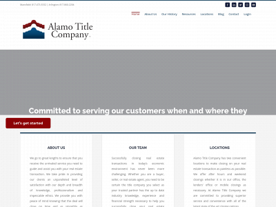 alamo-title.com snapshot