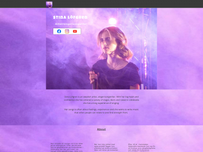 stinalofgrenmusic.com snapshot