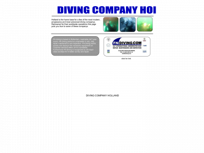 divingcompanyholland.com snapshot