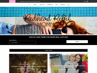 redheadrebelmomma.com snapshot