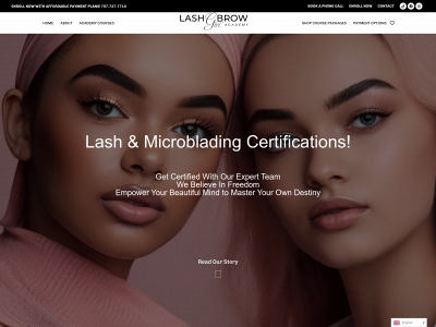 lashandbrowacademy.us snapshot