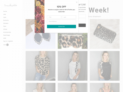 www.theivoryelephantboutique.com snapshot