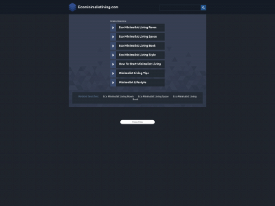 ecominimalistliving.com snapshot