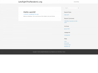 letsfightthispandemic.org snapshot