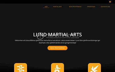 lundmartialarts.se snapshot