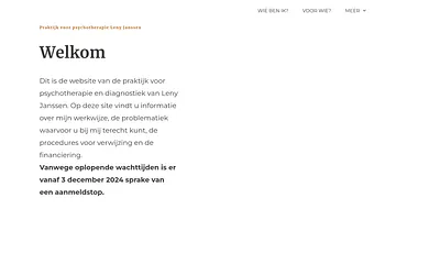 lenyjanssenpsychotherapie.nl snapshot