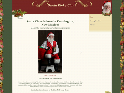 santarickyclaus.com snapshot
