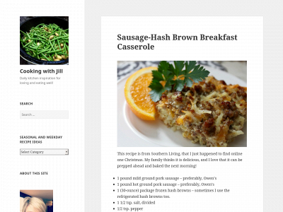 cookingwithjill.com snapshot