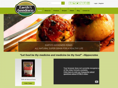 earths-goodness.com snapshot
