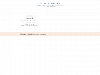settingupaworkshop.com snapshot