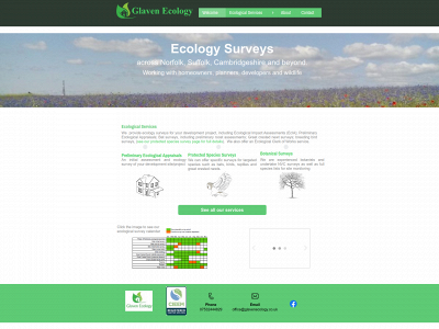 glavenecology.co.uk snapshot