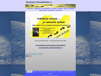 tanssiaskeleet.fi snapshot