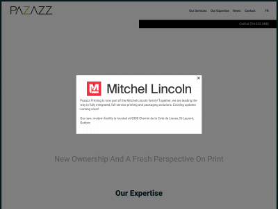 pazazz.com snapshot
