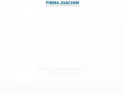 firmajoachim.be snapshot