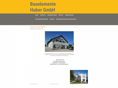 bauelemente-huber.de snapshot
