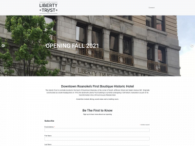 libertytrusthotel.com snapshot