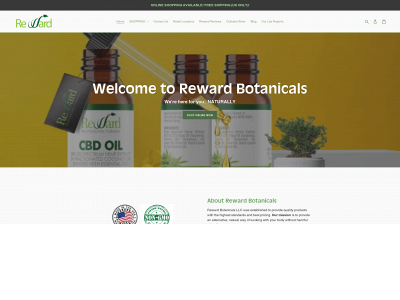 www.rewardbotanicals.com snapshot