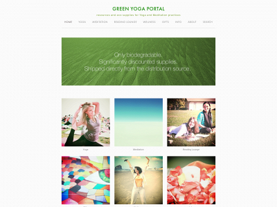 greenyogaportal.com snapshot