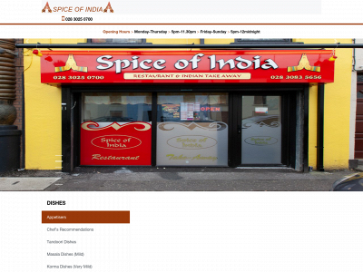 spiceofindianewry.com snapshot