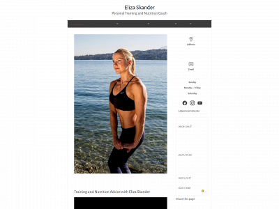 elizaskander.com snapshot