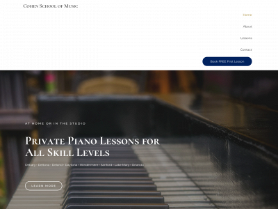 cohenpiano.com snapshot