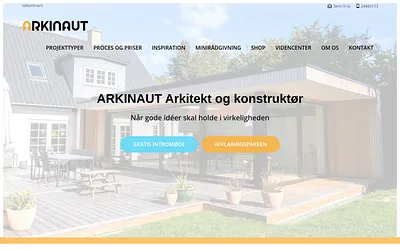 arkinaut.dk snapshot