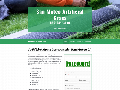 www.sanmateoartificialgrass.com snapshot