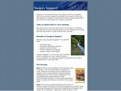 surgerysupport.info snapshot