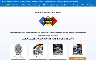 southwesttrainingcenter.org snapshot
