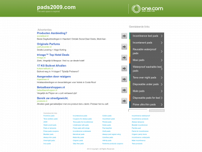 pads2009.com snapshot