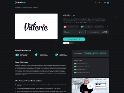 valerie.com snapshot