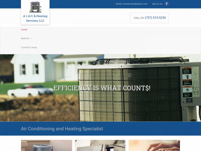 a1acandheating.com snapshot