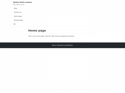 sashavenislearns.com snapshot